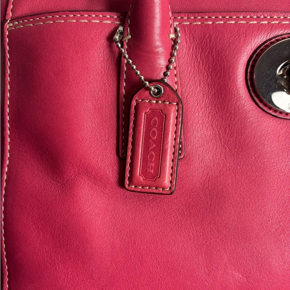 Coach Pink Madeline Leather Shoulder Bag / Tote - Picture 3 of 11